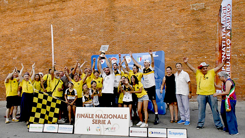 Il Grazzano vince ancora lo scudetto del Muro